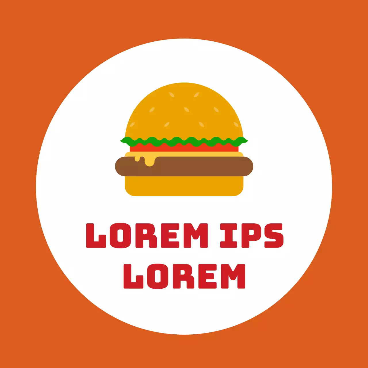 Vermiljoen illustratie leuk restaurant handgemaakte hamburger promotie