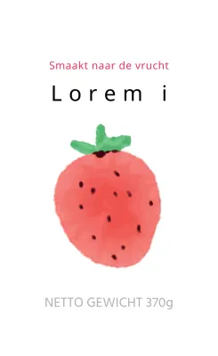 Witte zelfgemaakte aardbeienjam