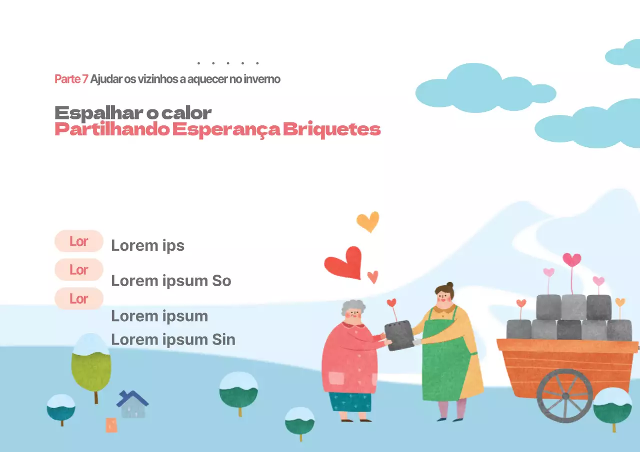 Partilha de briquetes