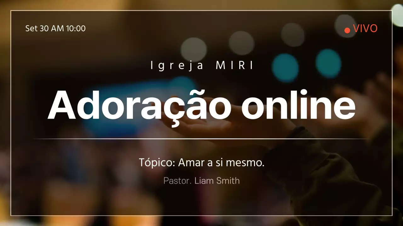 Serviço dominical em linha Black Live