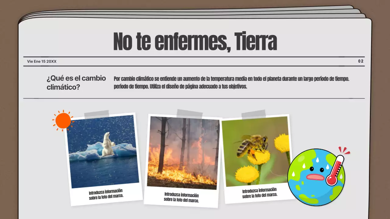 Periódico medioambiental familiar de primaria