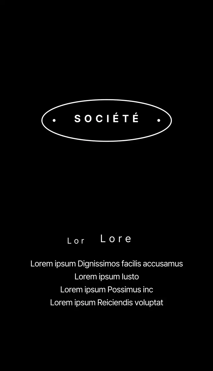 Entreprise ovale à bordure noire et blanche