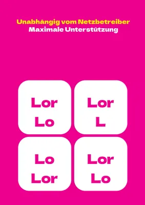 Bewerben Sie Ihren Handyshop mit einem einfachen, rosafarbenen, auffälligen Schild