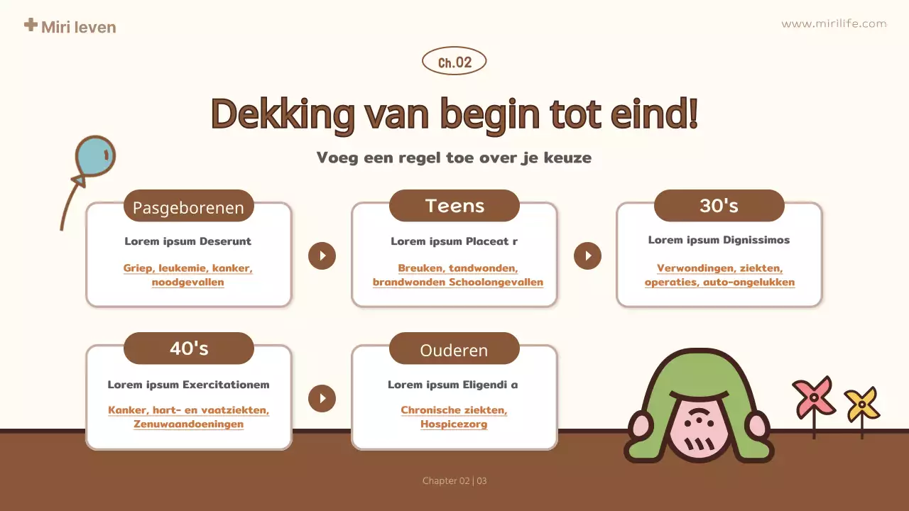 geel schattig voorstel kinderverzekering