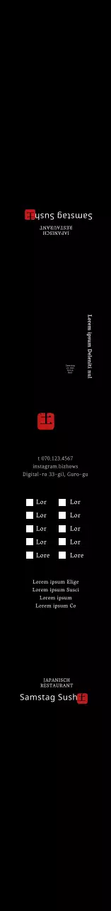 Schwarzes einfaches japanisches Bento