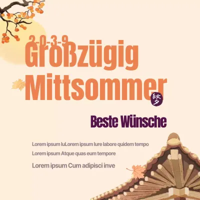 Eine großzügige Wochenmitte