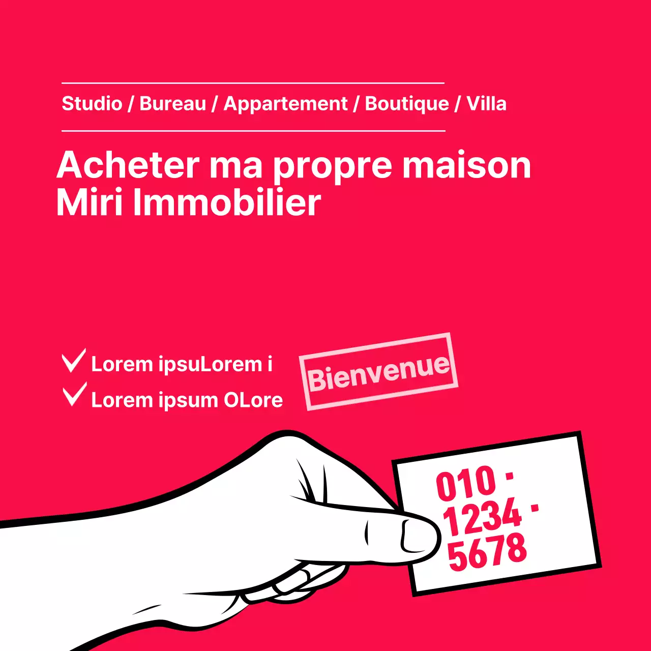 La maison dans laquelle vous vivez