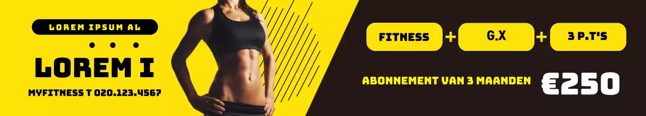 Gele fitnessevenementen