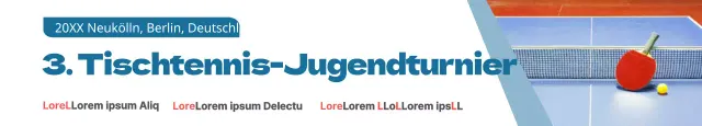Tischtennis-Turniere