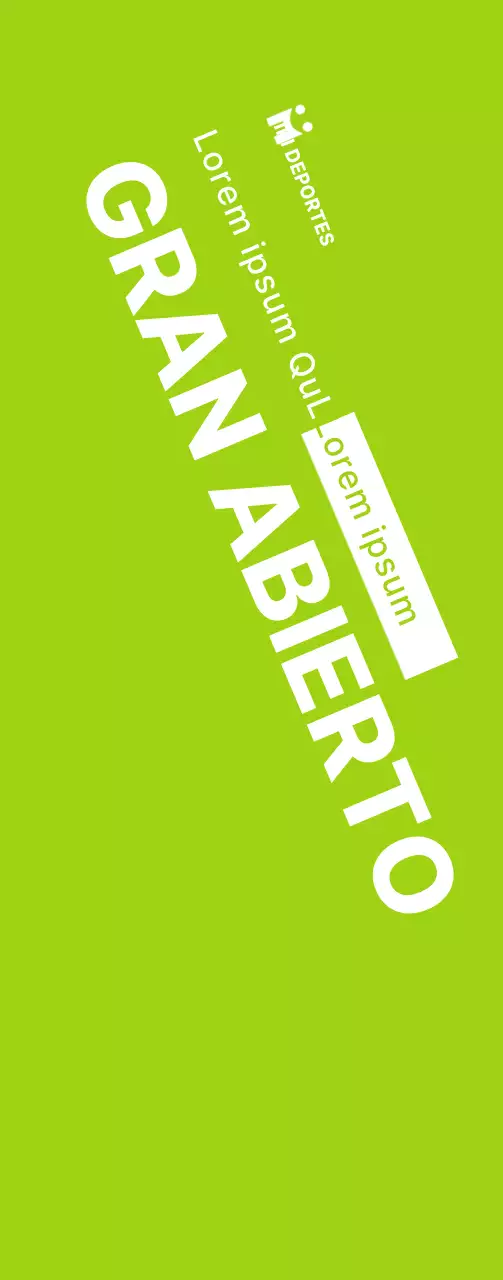 Un concepto limpio en blanco y verde lima para anunciar y promocionar eventos de venta libre de ropa deportiva.