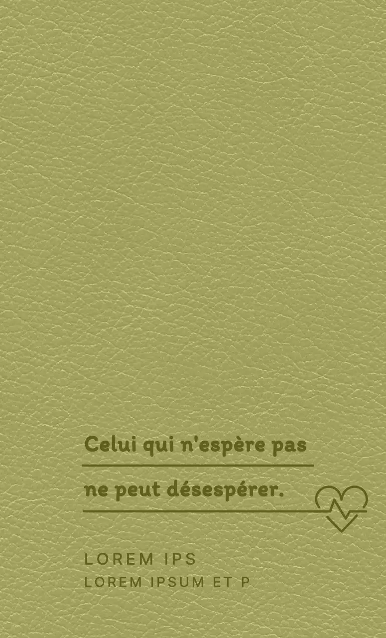 Couverture de l'agenda du donneur de sang avec une citation