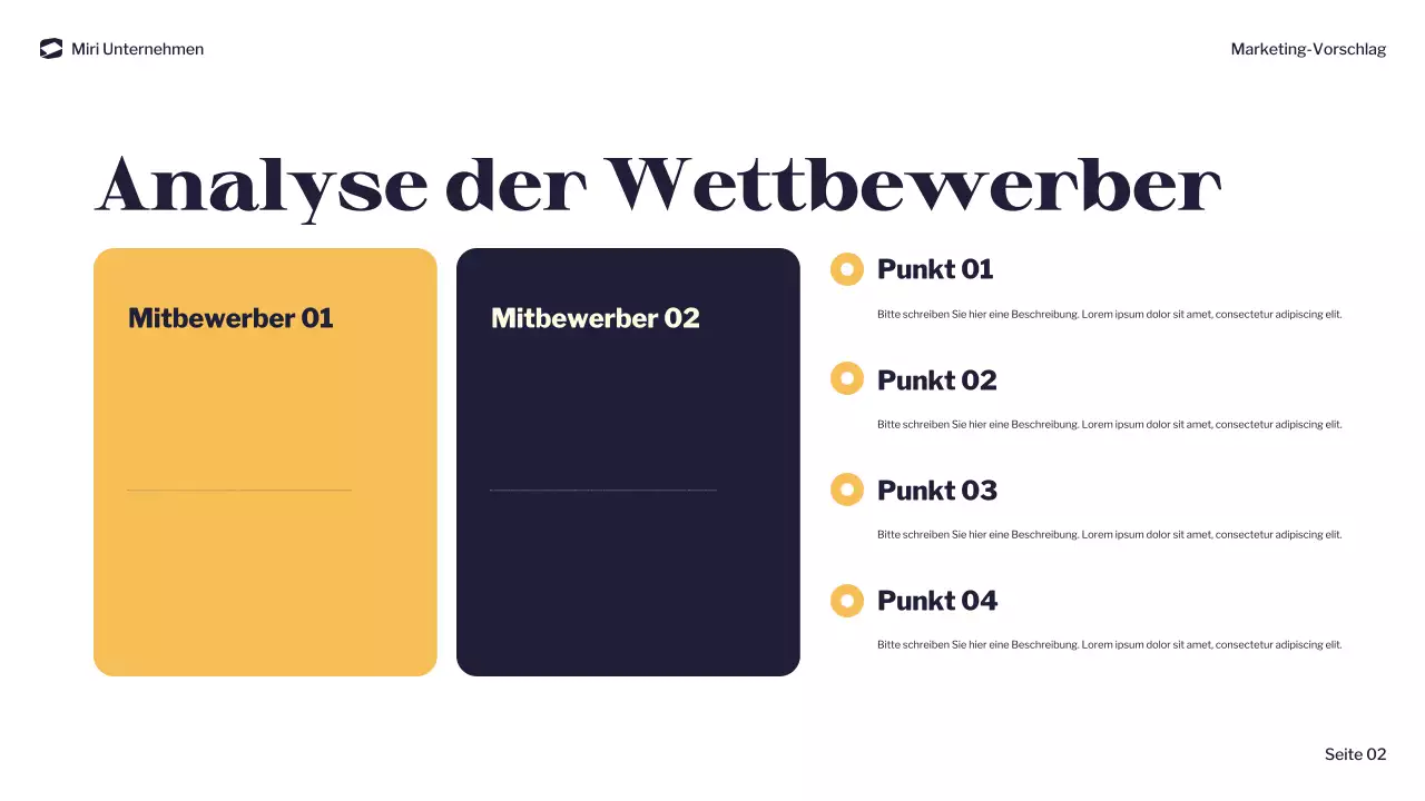 navy modern marketing document