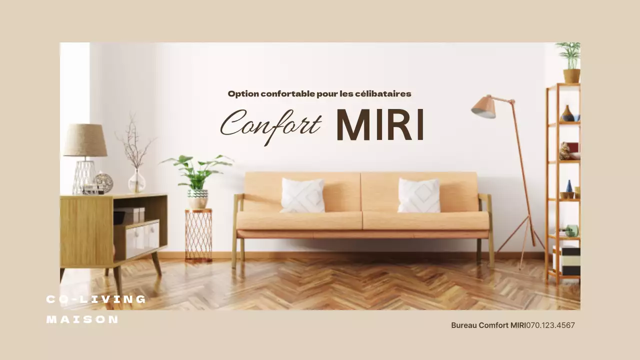 Lettre d'offre pour un appartement beige et marron