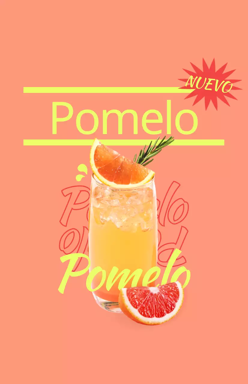 Promocione el menú de su cafetería con coloridas imágenes ilustradas de bebidas y texto