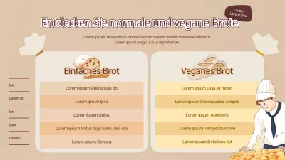 Vergleich von Brotverpackungskonzepten mit Brauntönen