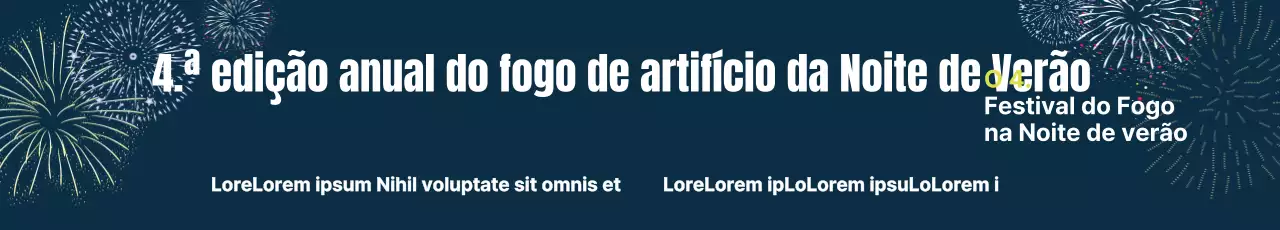 Fogo de artifício da Noite de verão