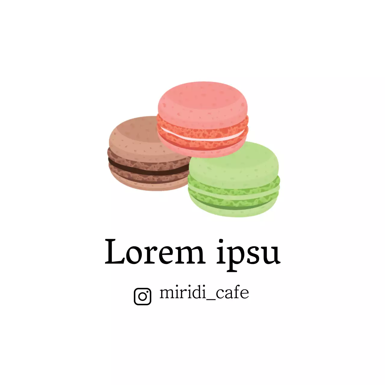 Weiße Illustration sauber Cafe Macaron Förderung