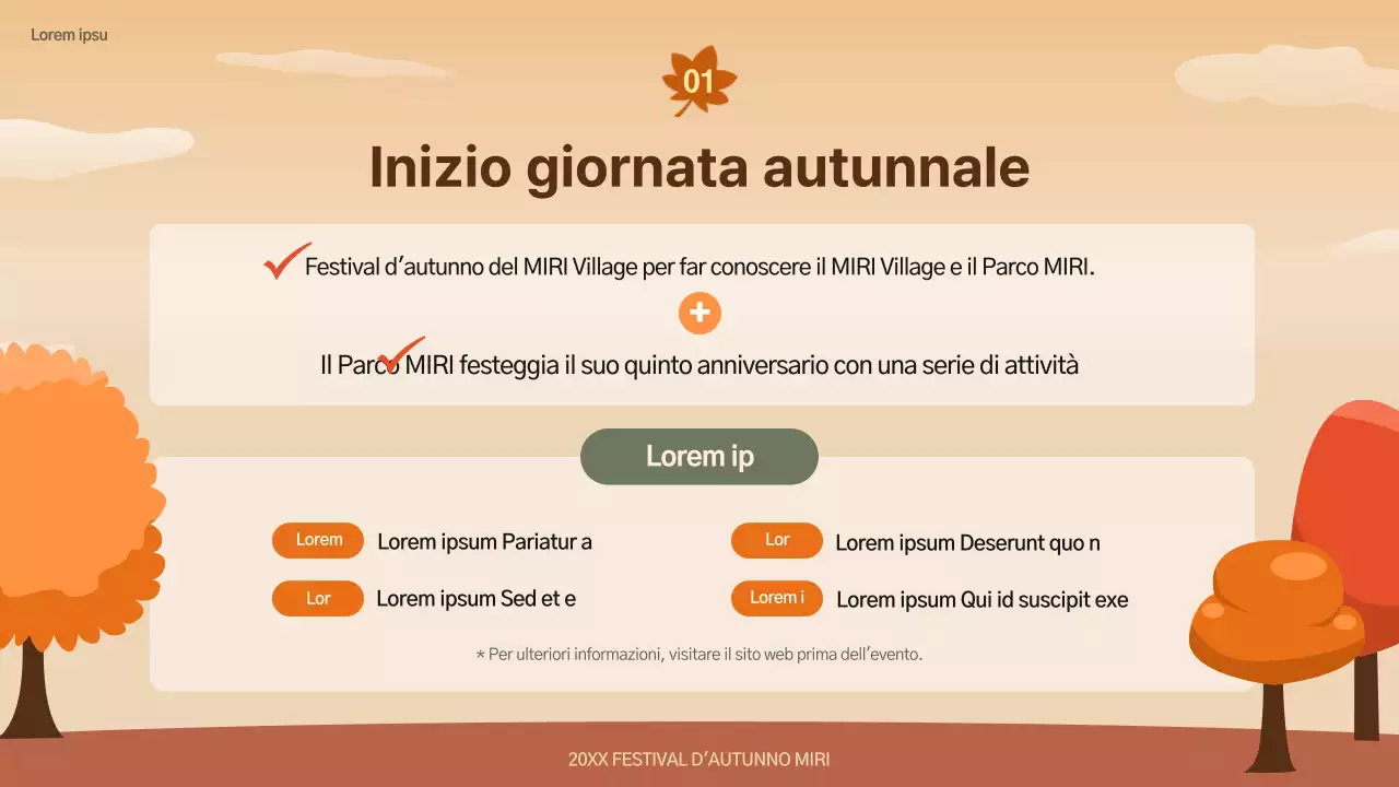 Prospetto del Festival Autunno Marrone e Naturale
