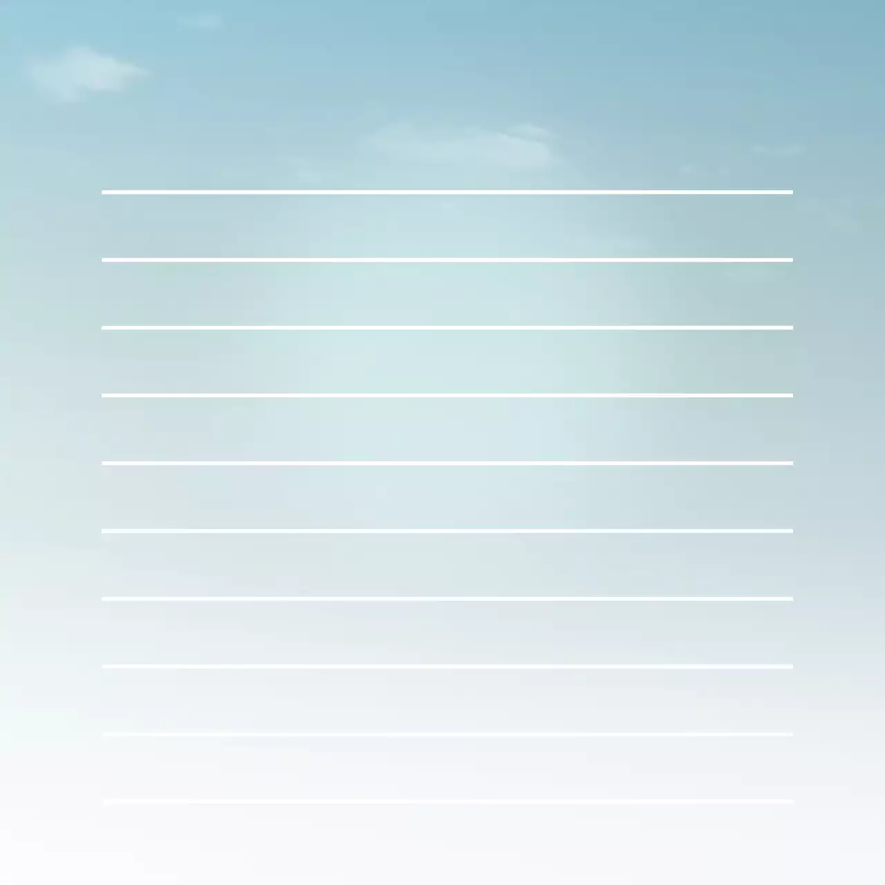 白と水色のシンプルな空と雲