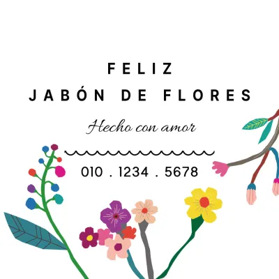 Jabón de flores