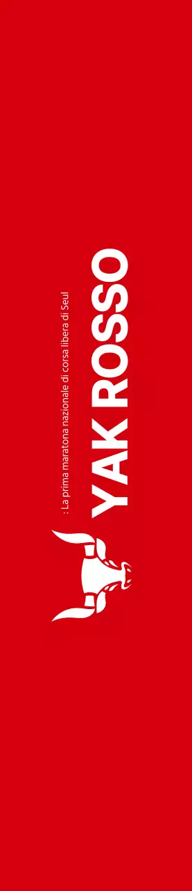 Stile pulito in bianco e rosso per l'informazione e la promozione della maratona