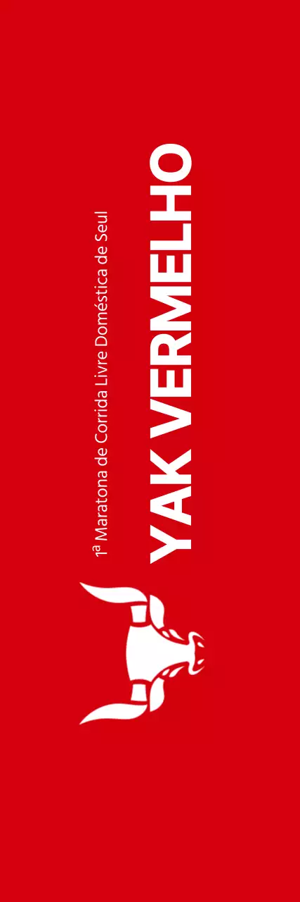 Estilo limpo a vermelho e branco para informação e promoção da maratona