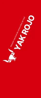 Estilo limpio en rojo y blanco para información y promoción de maratones