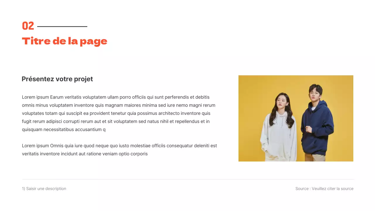 Des présentations propres