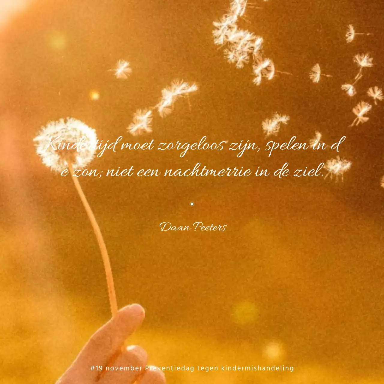 Citaten achter de foto Concept: Dag van de Kindermishandeling