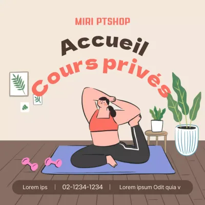 Promouvoir la formation à domicile dans les tons beiges