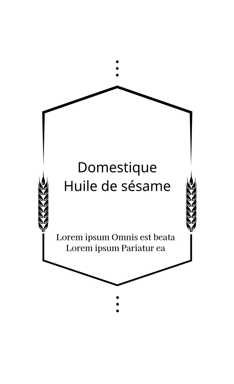 Illustration blanche d'étiquettes alimentaires traditionnelles propres