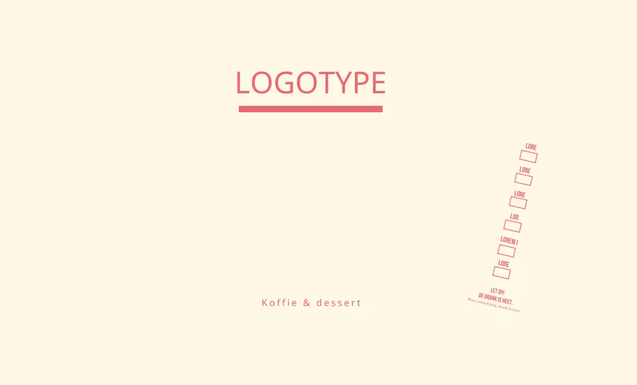 Geel Roze Eenvoudige Tekst