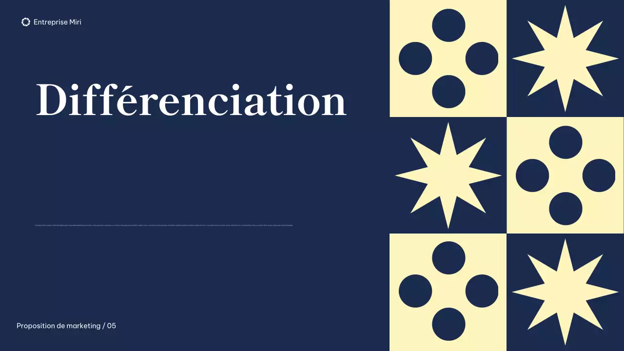 document de proposition de marketing moderne de la marine