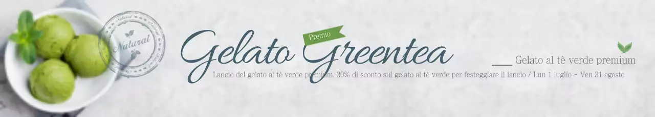 Gelato al tè verde