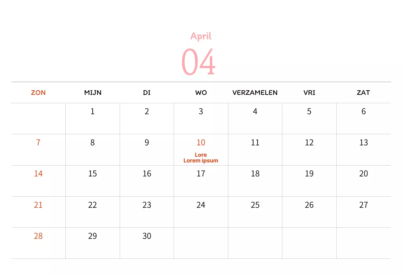 Stempelillustraties met een warm concept