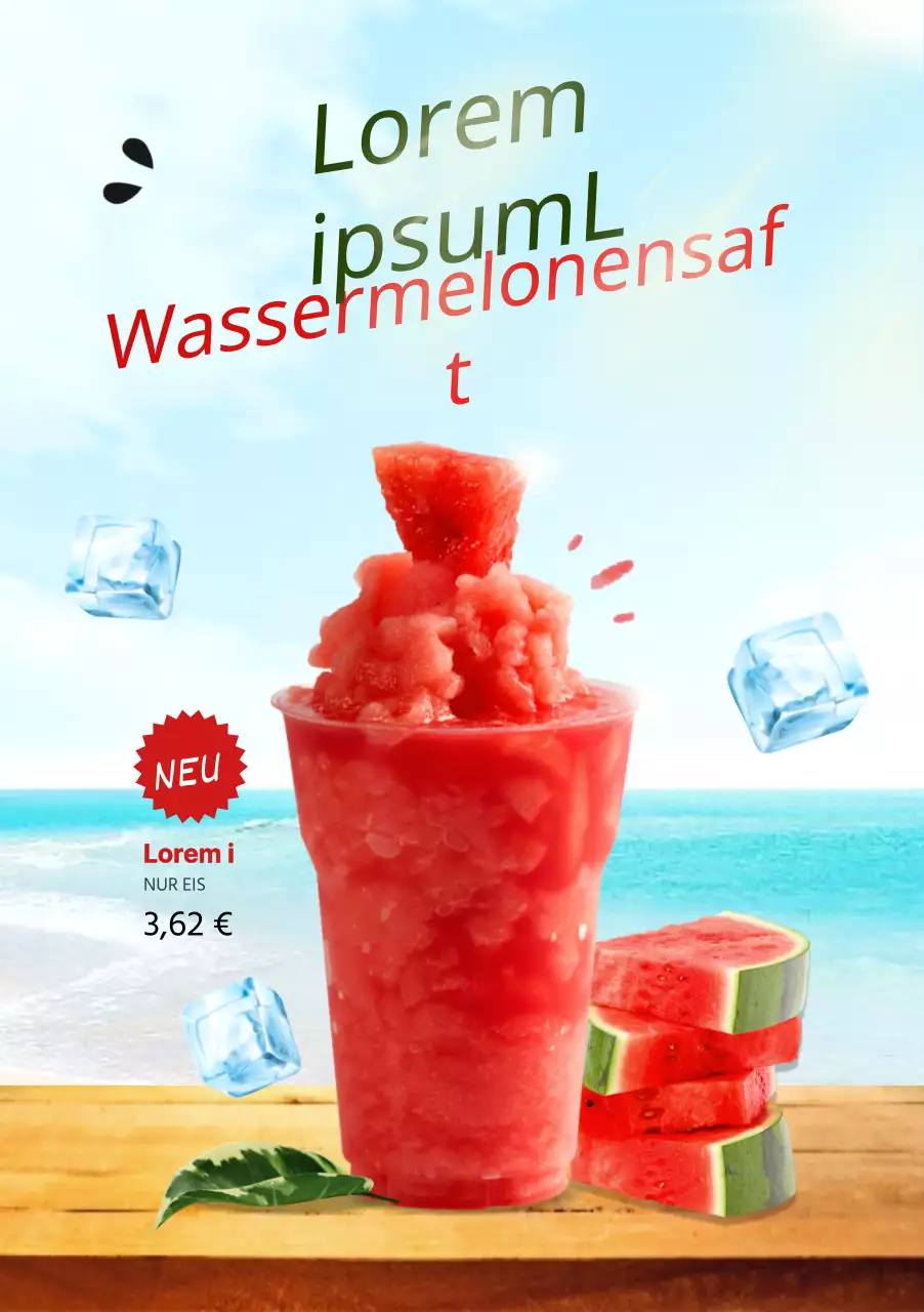 Das rote Sommercafé-Menü stellt sich vor