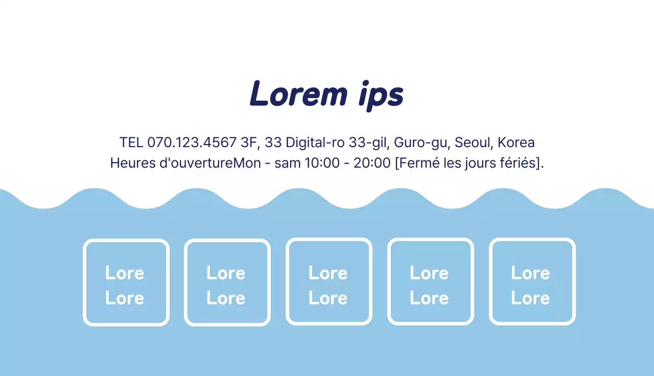 Illustration bleue promouvant une laverie automatique propre