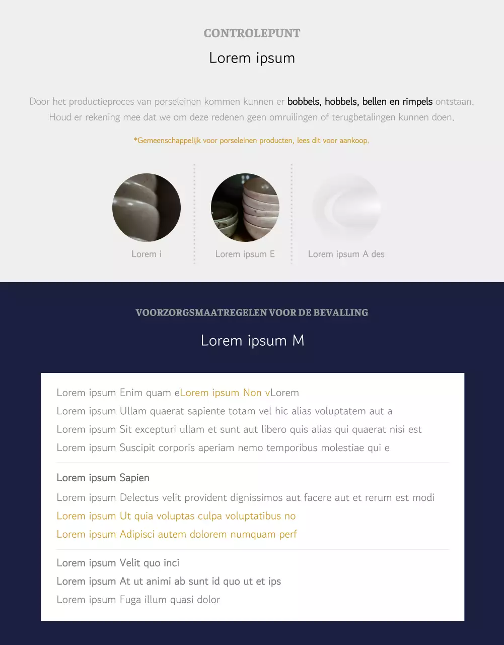 Een keramisch thuiskomstevenement voor pasgetrouwden met een marineblauwe en natuurlijke keuken.