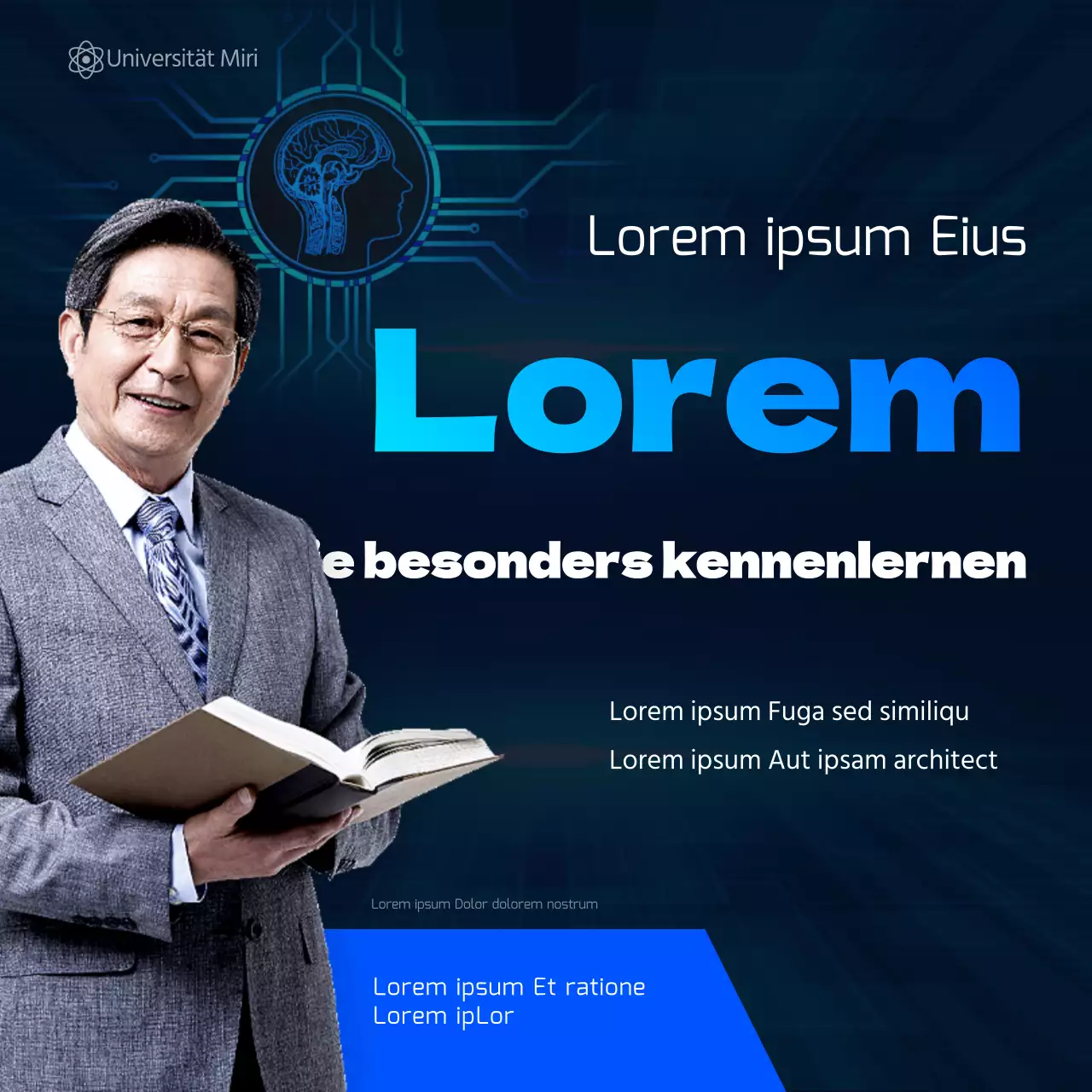 Blaue, saubere, fotorealistische Bilder Praktische Konzepte Hirnforschung Logisches Denken Besondere Ereignisse fördern