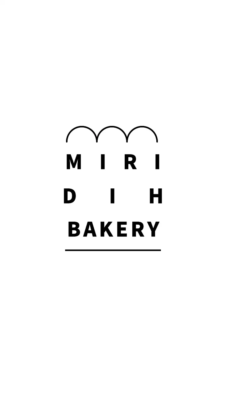 白 シンプル ベーカリー ロゴ 名刺