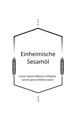 Weiße Illustration saubere traditionelle Lebensmitteletiketten