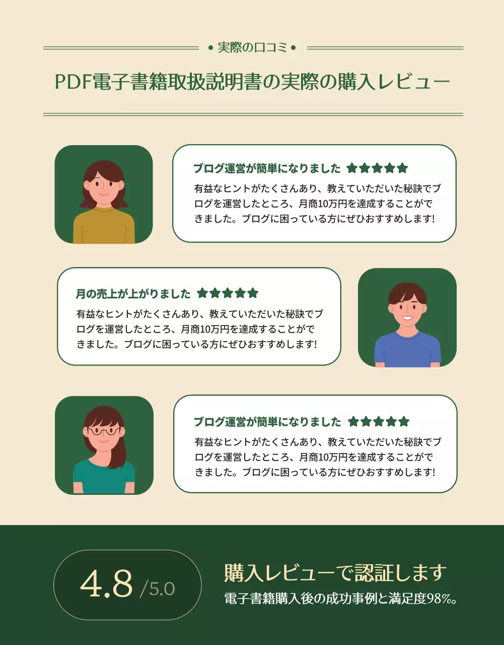 緑 シンプル ブログ パンフレット 詳細ページ