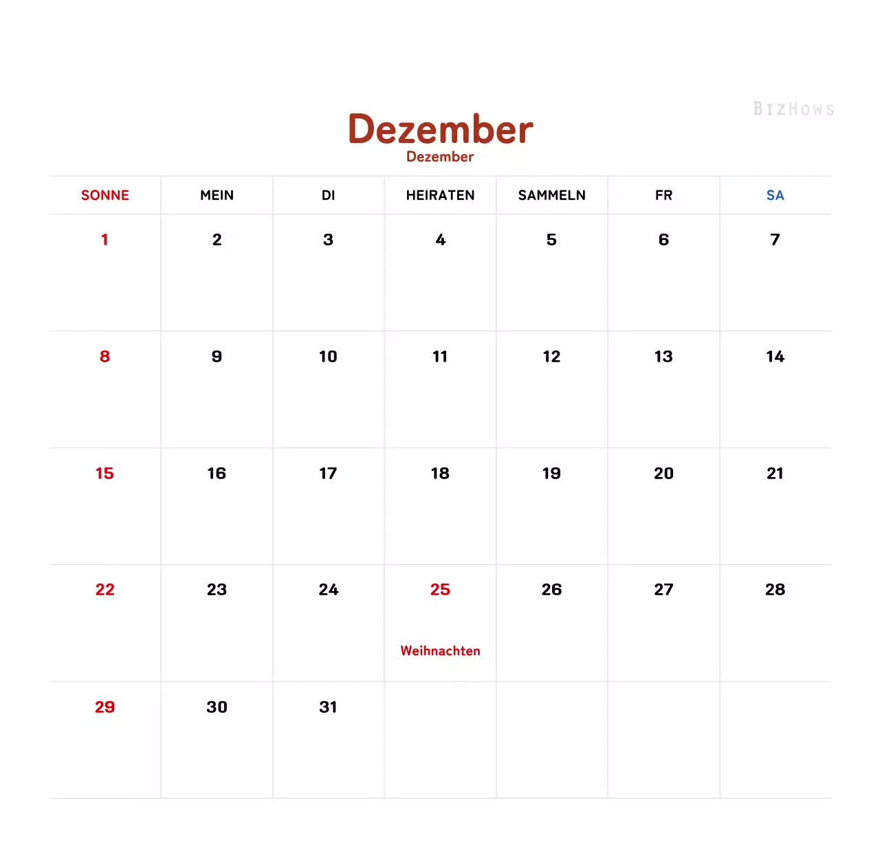 Ein warmer, illustrierter Kalender für das neue Jahr