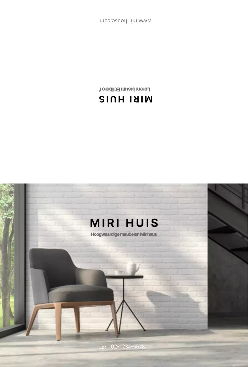 Witte moderne interieur ansichtkaart voor product introductie