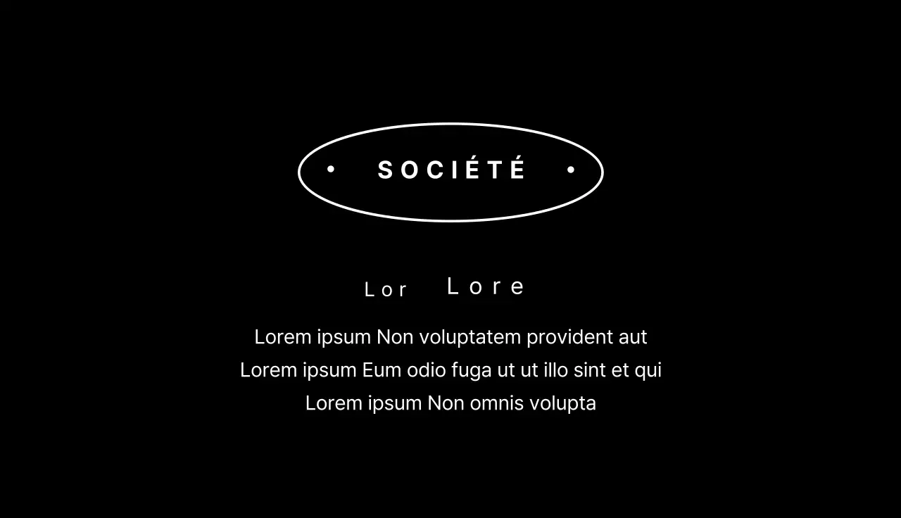 Entreprise ovale à bordure noire et blanche