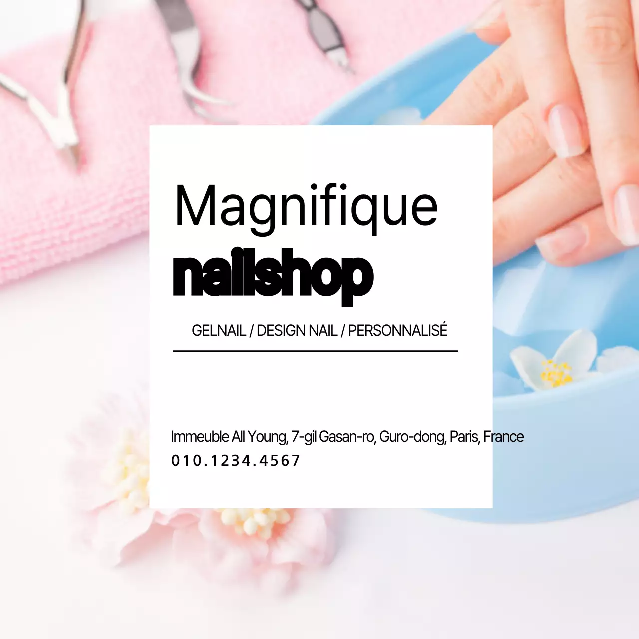 Belle boutique d'ongles