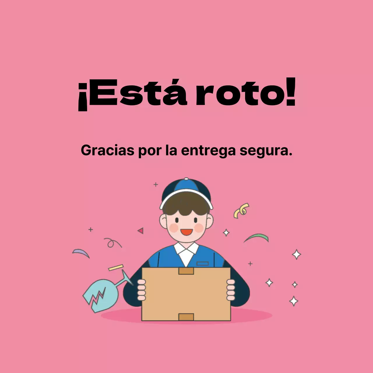 Etiqueta de envío seguro