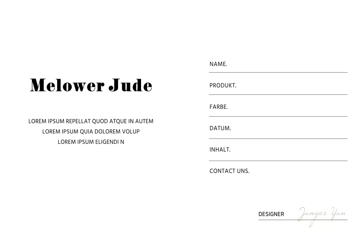 Hellblau Einfach Schmuck Garantie Karte Postkarte Karte