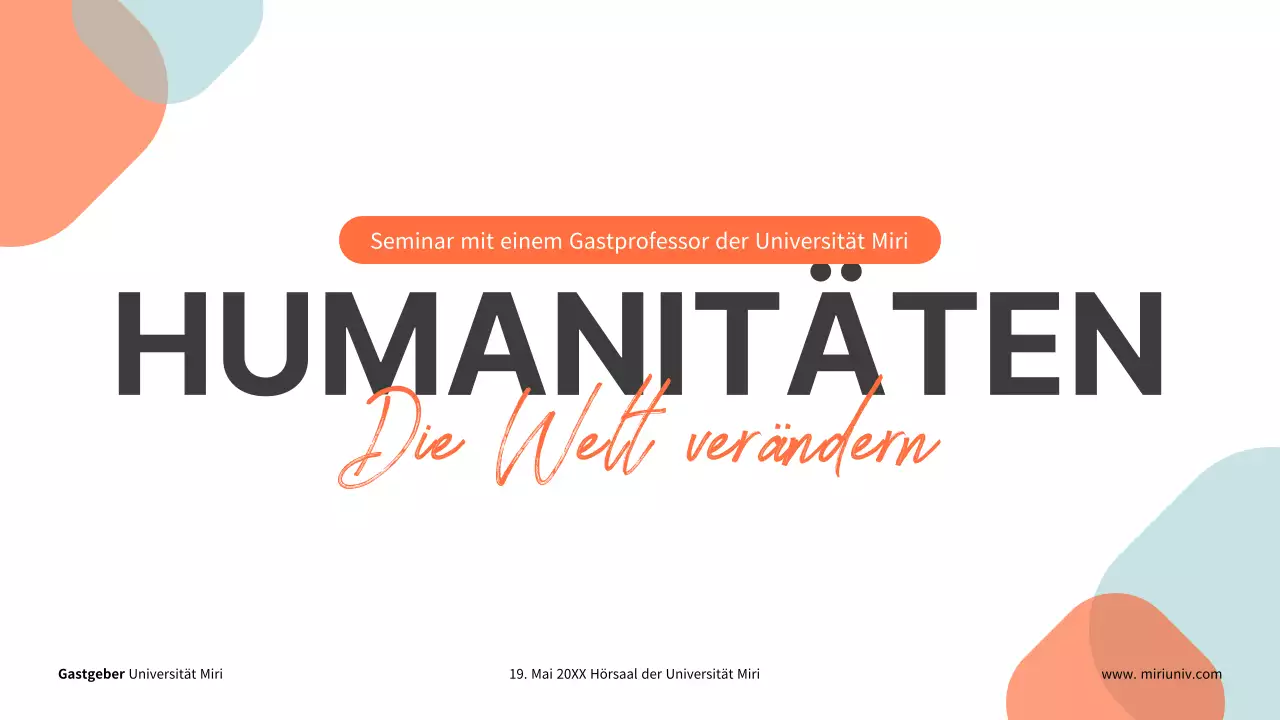 Präsentationen für Seminare