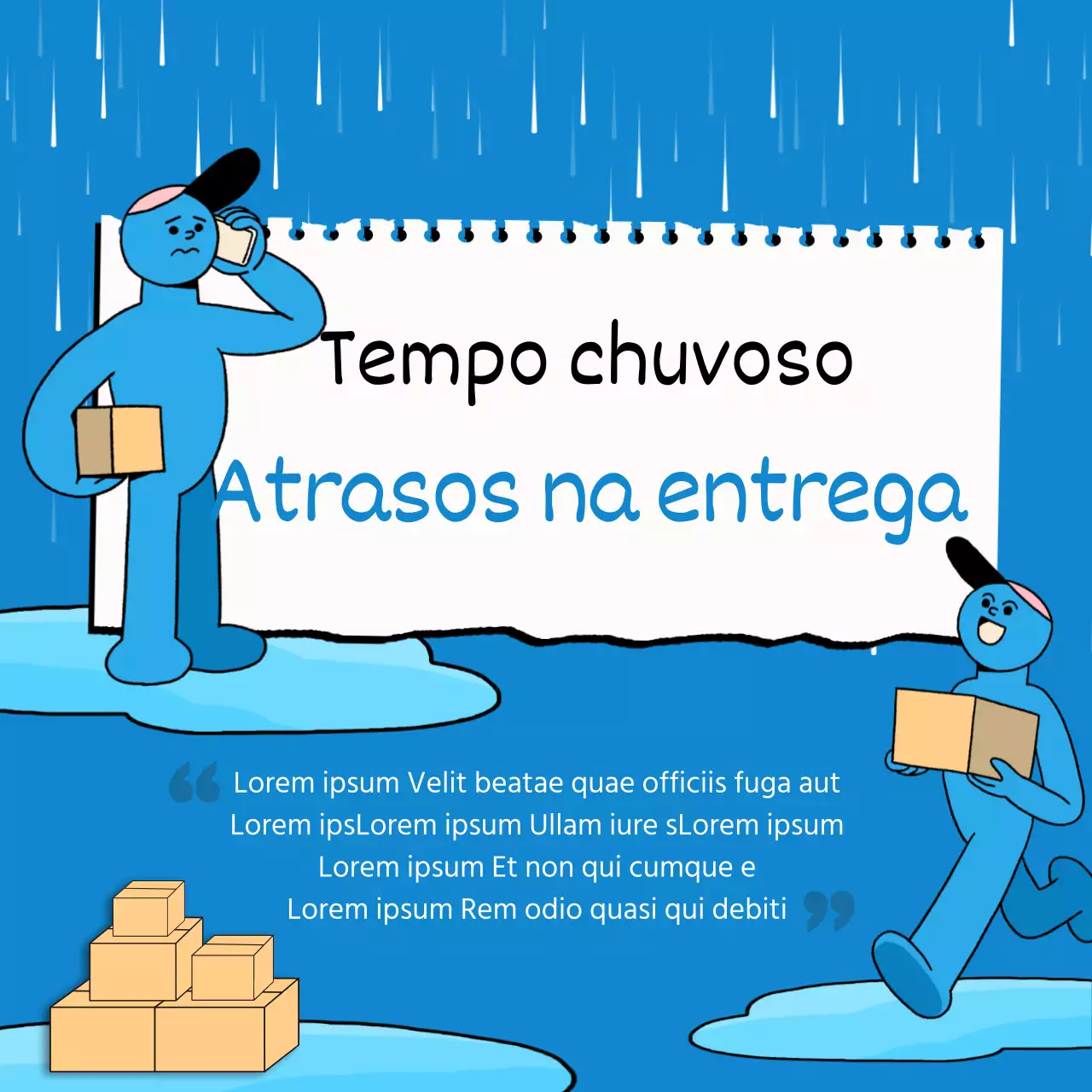 Guia simples da Blue sobre os atrasos nos envios na época das chuvas
